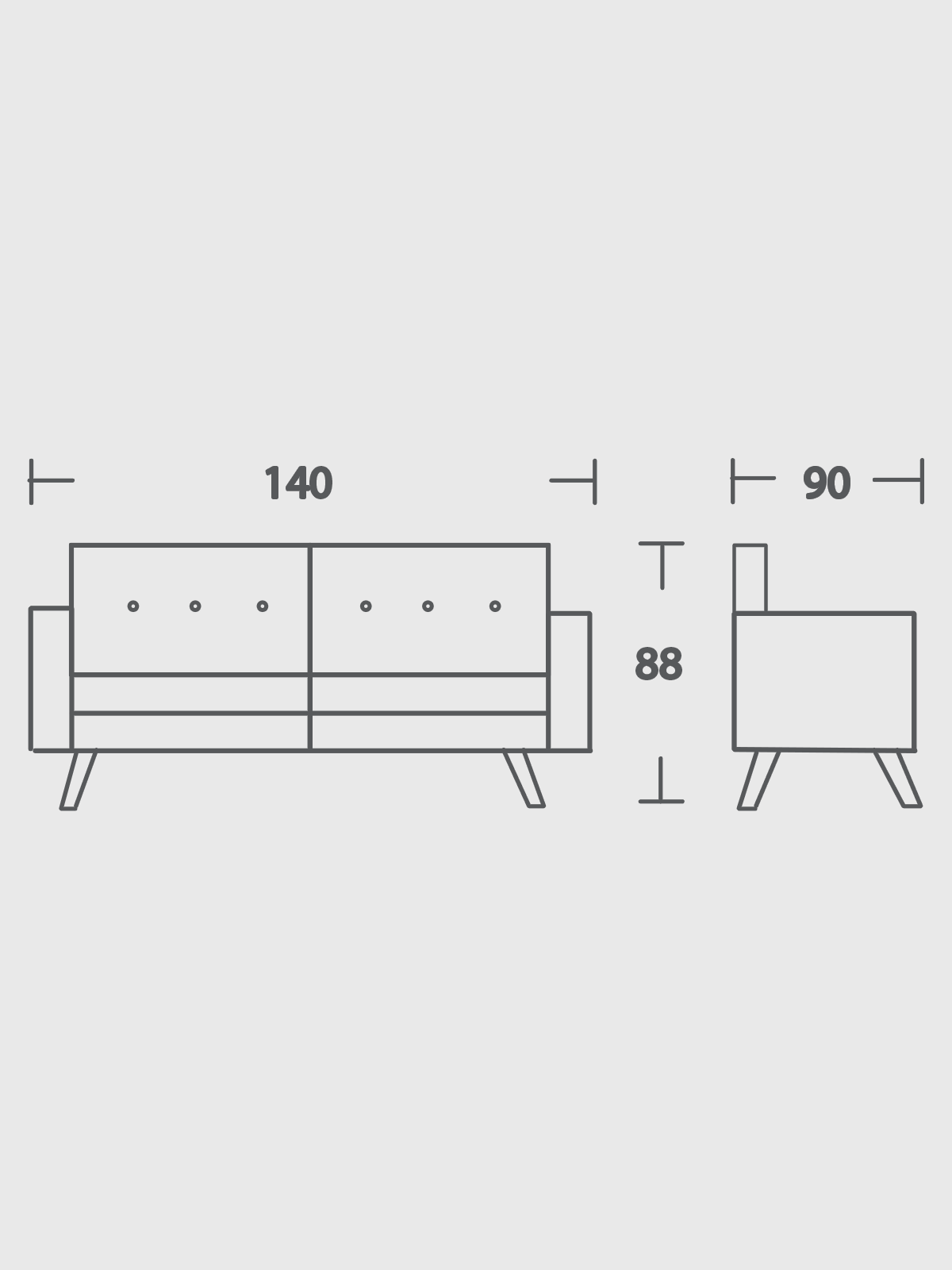 sofá hecho en México, con estructura sólida elaborada en madera, marca MR FURNITURE fabricante jalisciense. 